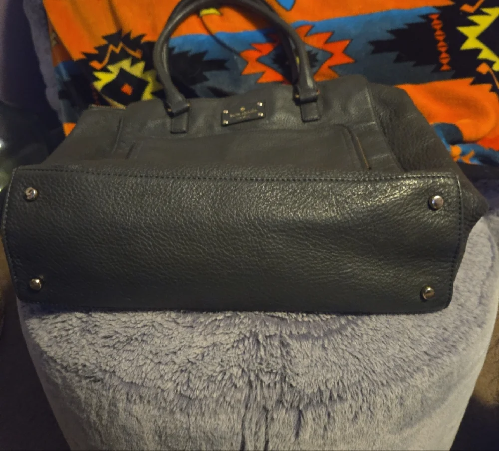 kate spade Dark Green Leather Laptop Tote